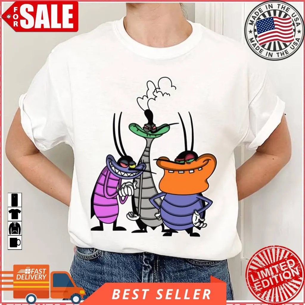Cockroaches Gang Oggy And The Cockroaches Unisex T Shirt Cotton T-shirt