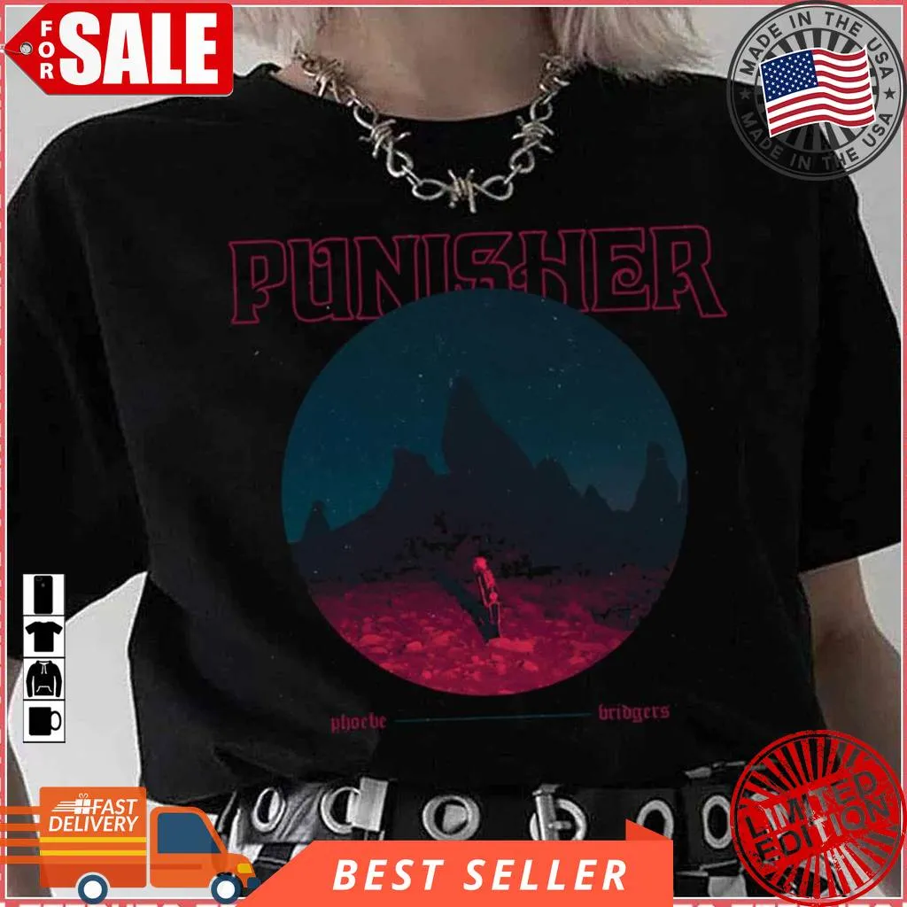 Dark Night Punisher Phoebe Bridgers Marvel Unisex T Shirt Ecofriendly T-shirt