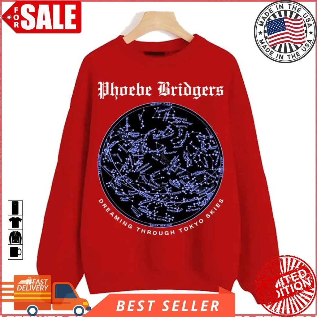 Dreaming Through Tokyo Skies Phoebe Bridgers Unisex Sweatshirt Fitted T-shirt