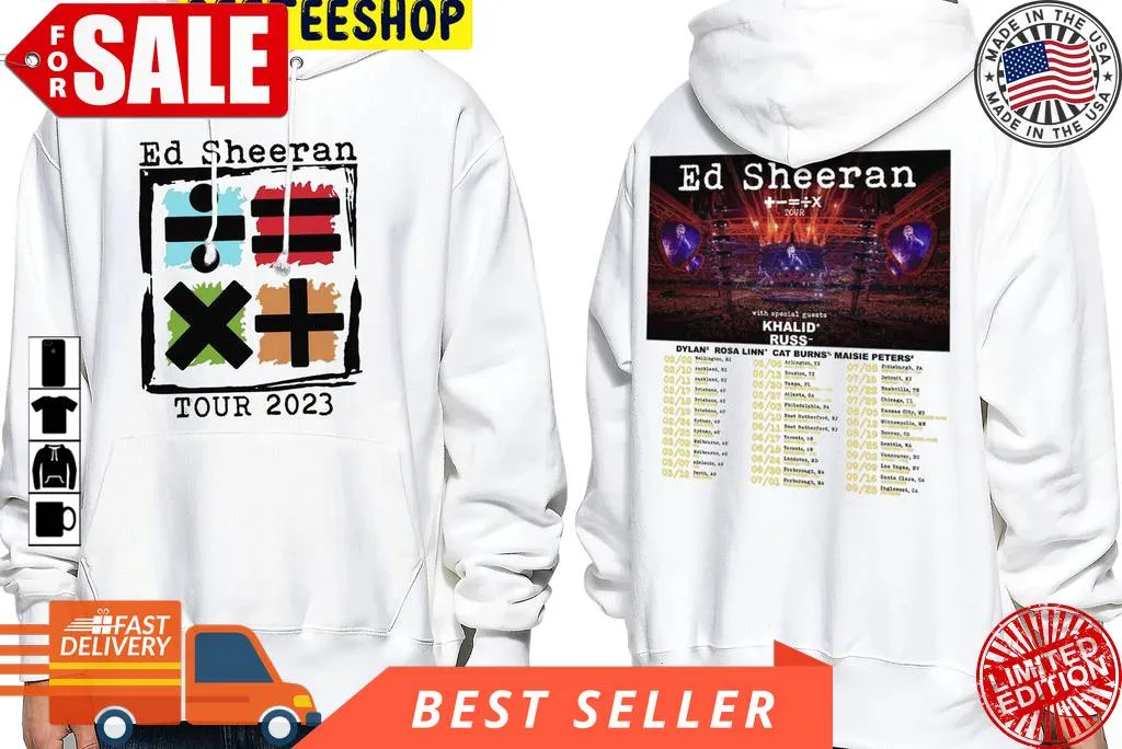 Awesome Ed Sheeran Tour 2023 Double Side Trending Unisex Shirt Size up S to 4XL