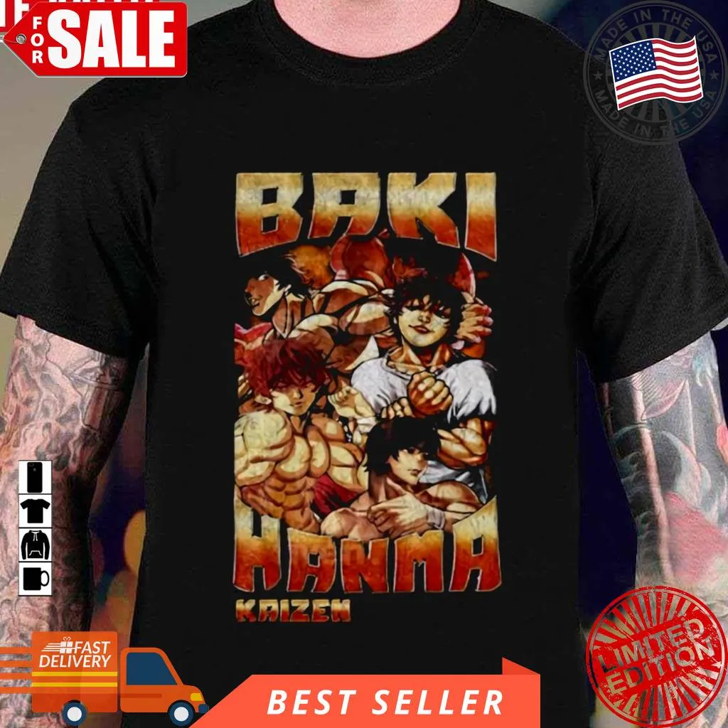 Fighter Manga Series Baki Hanma Kaizen Bootleg Unisex T Shirt Plus Size