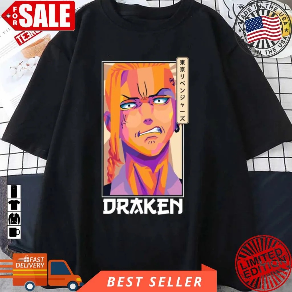 Great Fighter Mikey Draken Tokyo Revengers Manga Perfect Gift For Fan Unisex T Shirt Fitted T-shirt