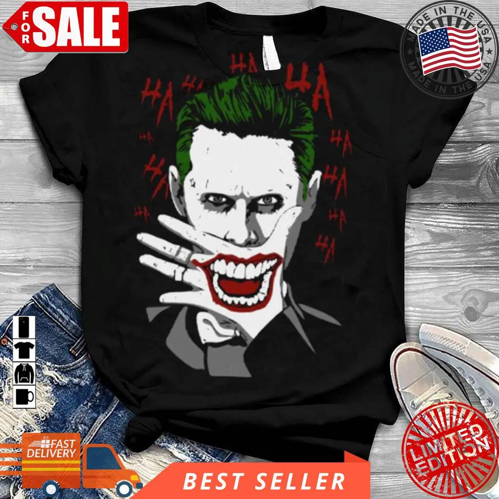 Iconic Moment Of Joker Laughing Suicide Squad Shirt Trendy T-shirt