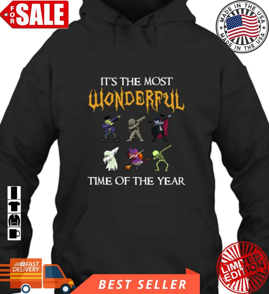 Pretium It's The Most Wonderful Time Of The Year Halloween Dabbing Hoodie  Tshirt Plus Size