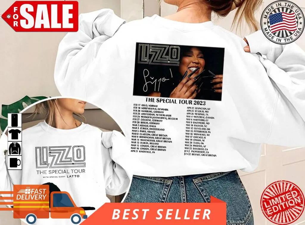 Official Lizzo Special World Tour 2023 Concert T Shirt Hoodie