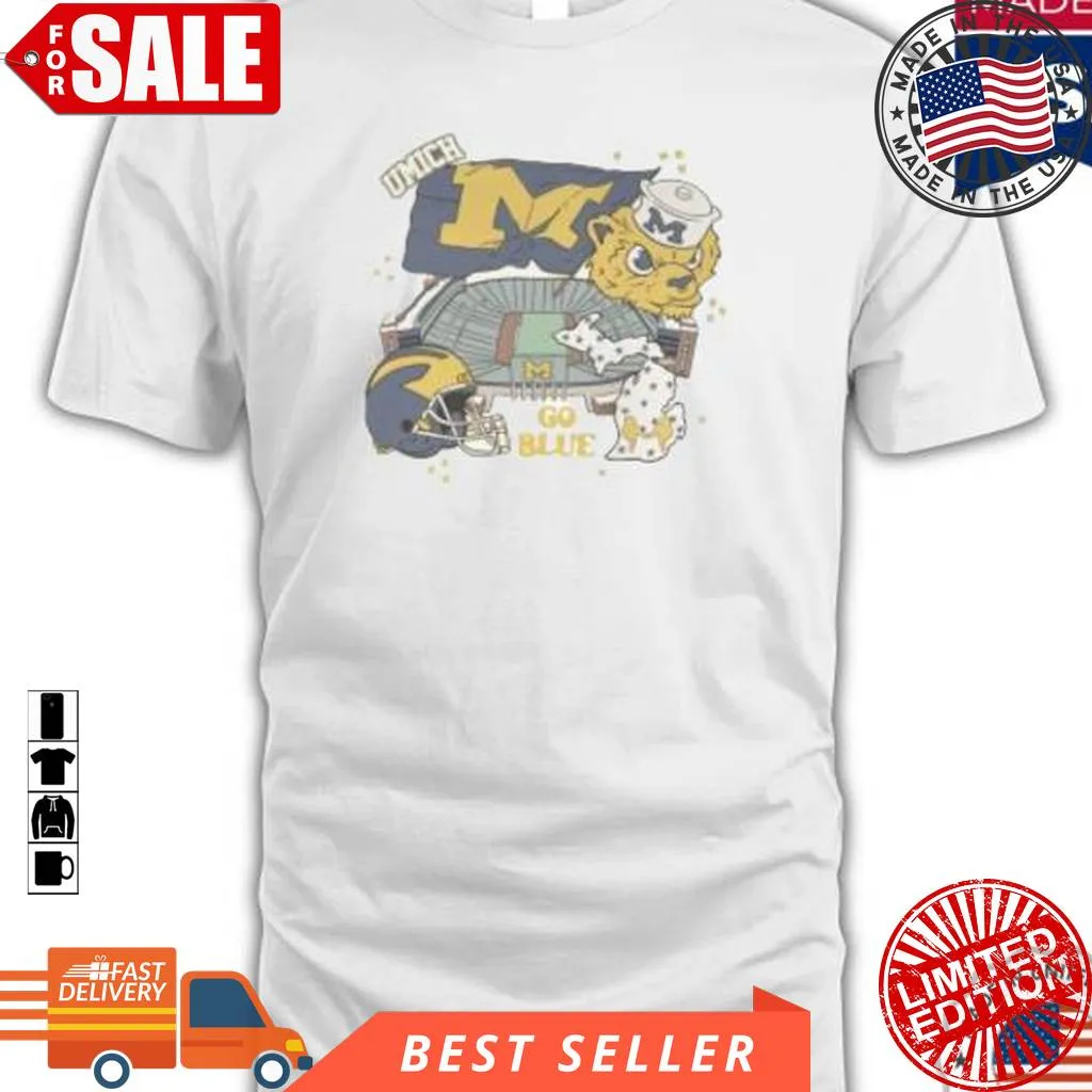Michigan Wolverines Go Blue Umich Shirt Vintage T-shirt