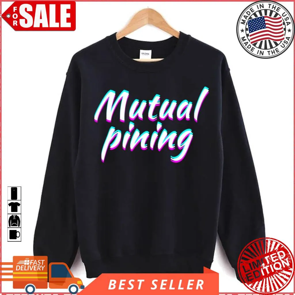 Neon Typographic Art Mutual Piningt Unisex Sweatshirt Trendy T-shirt