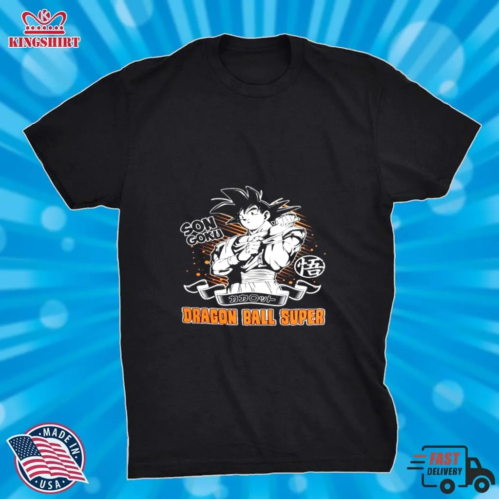 Son Goku Dragon Ball Super Dbz Anime Manga Dragon Ball Japanese Text Shirt vintage t-shirt