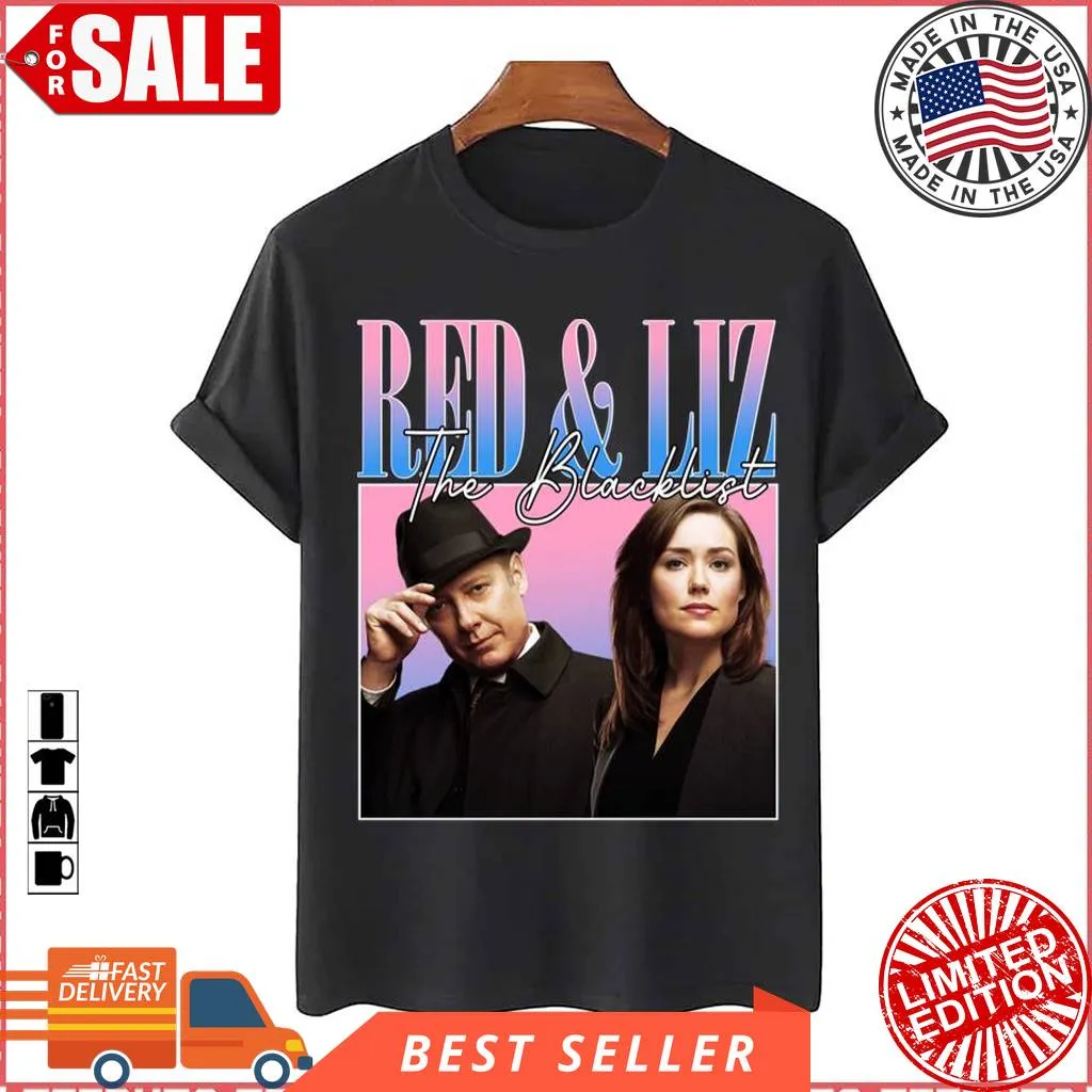 Red Liz Collage Design The Blacklist Unisex T Shirt Trendy T-shirt