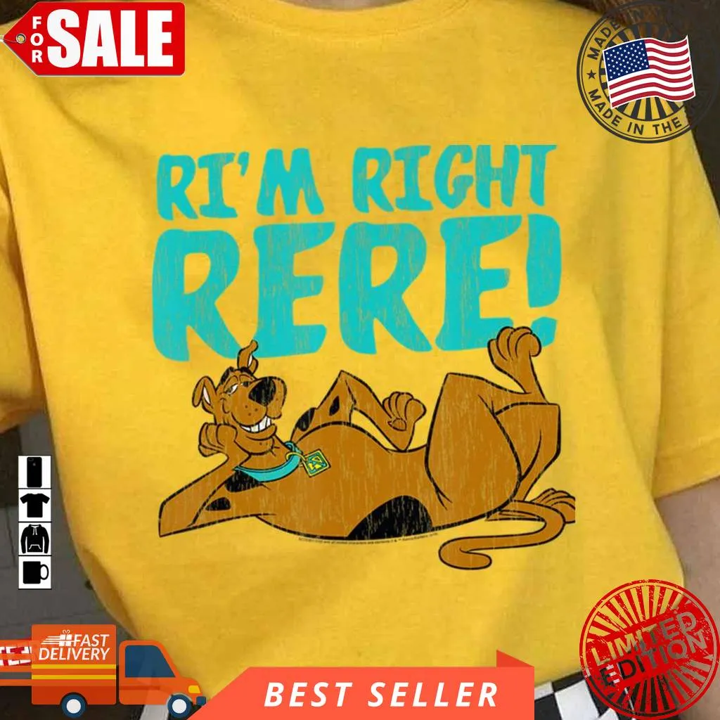 Right Here Scooby Doo Unisex T Shirt Size up S to 4XL