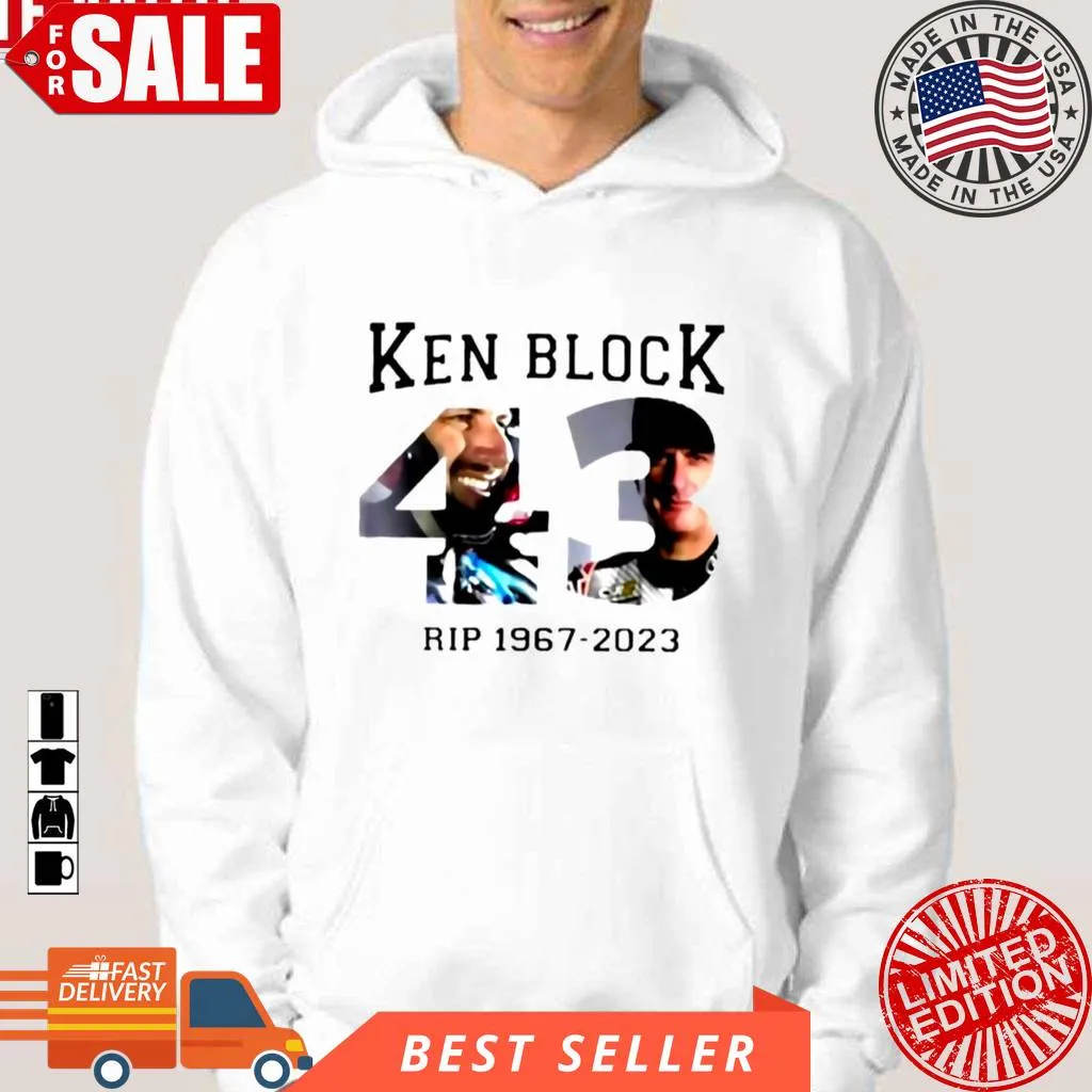 Rip Ken Block 1967 2023 Thank You For The Memories Graphic Unisex Hoodie Size up S to 4XL