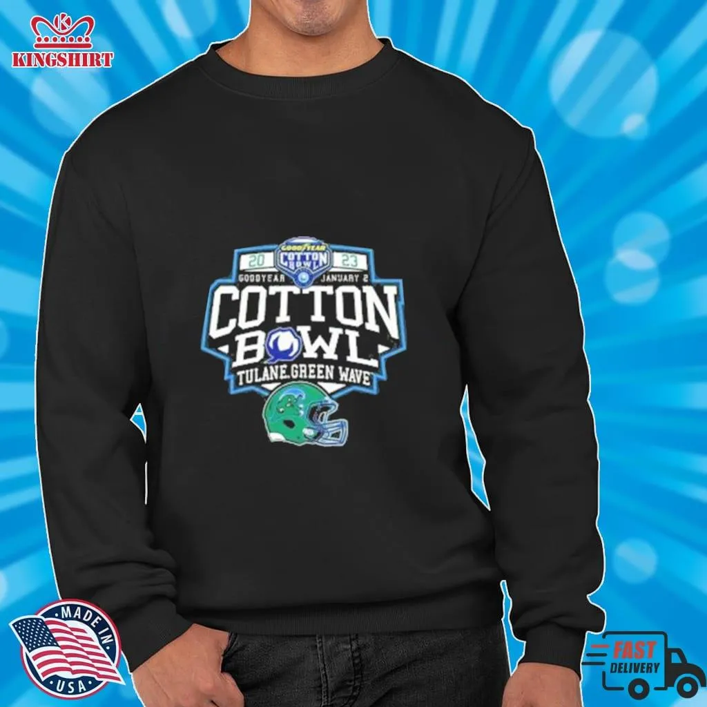 Tulane Green Wave 2023 Cotton Bowl Gameday Stadium Vintage Shirt Vintage T-shirt
