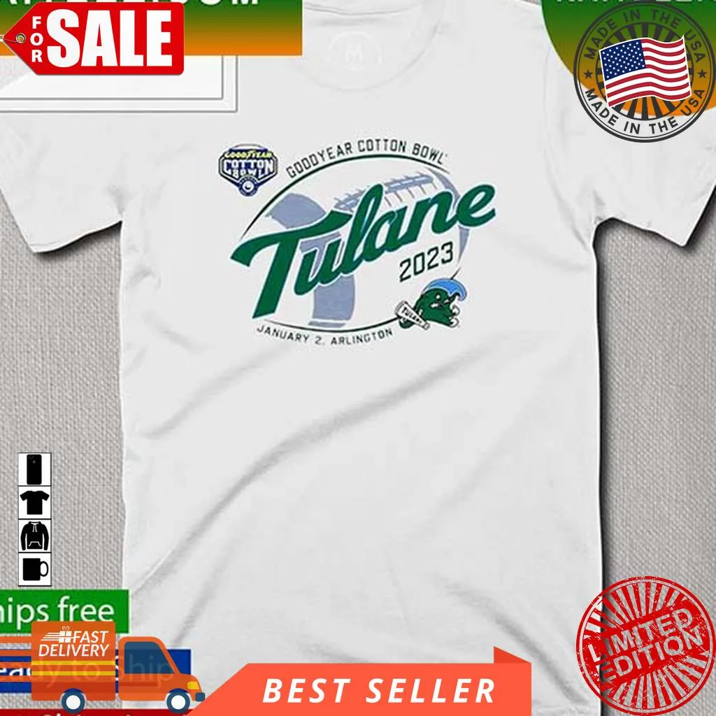 Pretium Tulane Green Wave Cotton Bowl Arlington 2023 T Shirt Plus Size