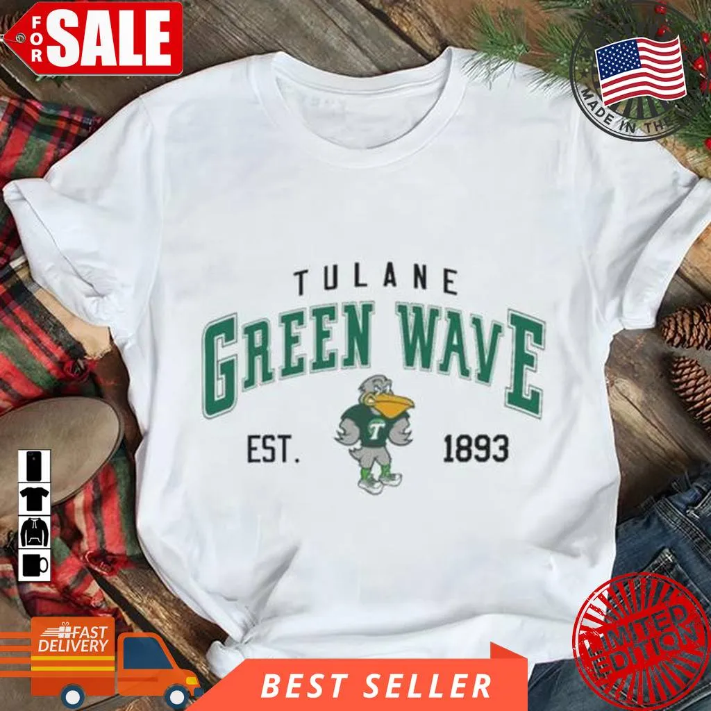 Tulane Green Wave Est 1893 Shirt Fitted T-shirt