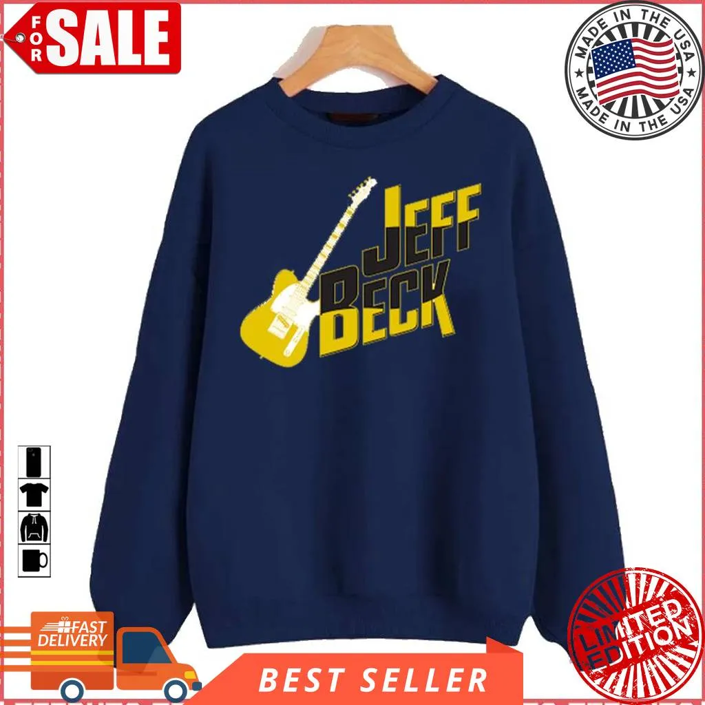 Yellow Jeff Beck Guitarist Legend Unisex Sweatshirt Size up S to 4XL