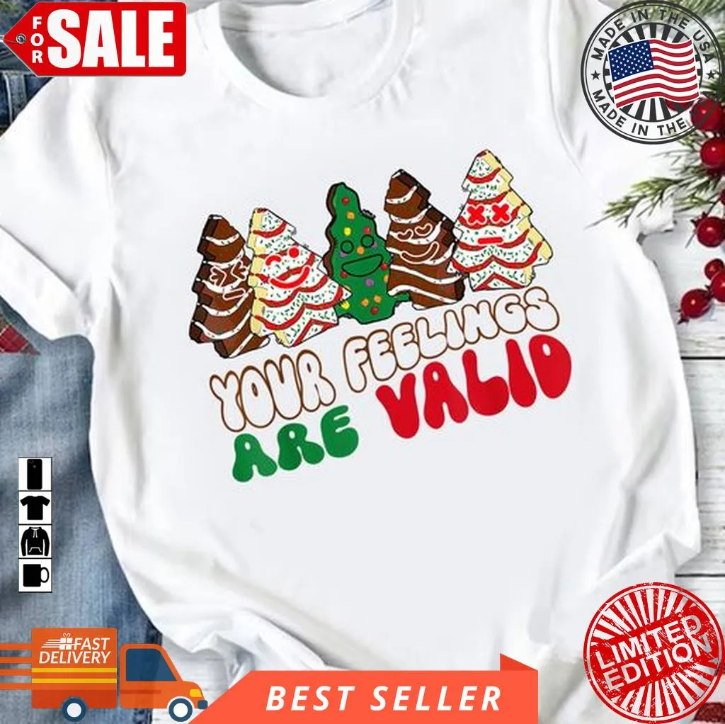 Oh Your Feelings Are Valid Christmas Tree Cookies Size up S to 4XL