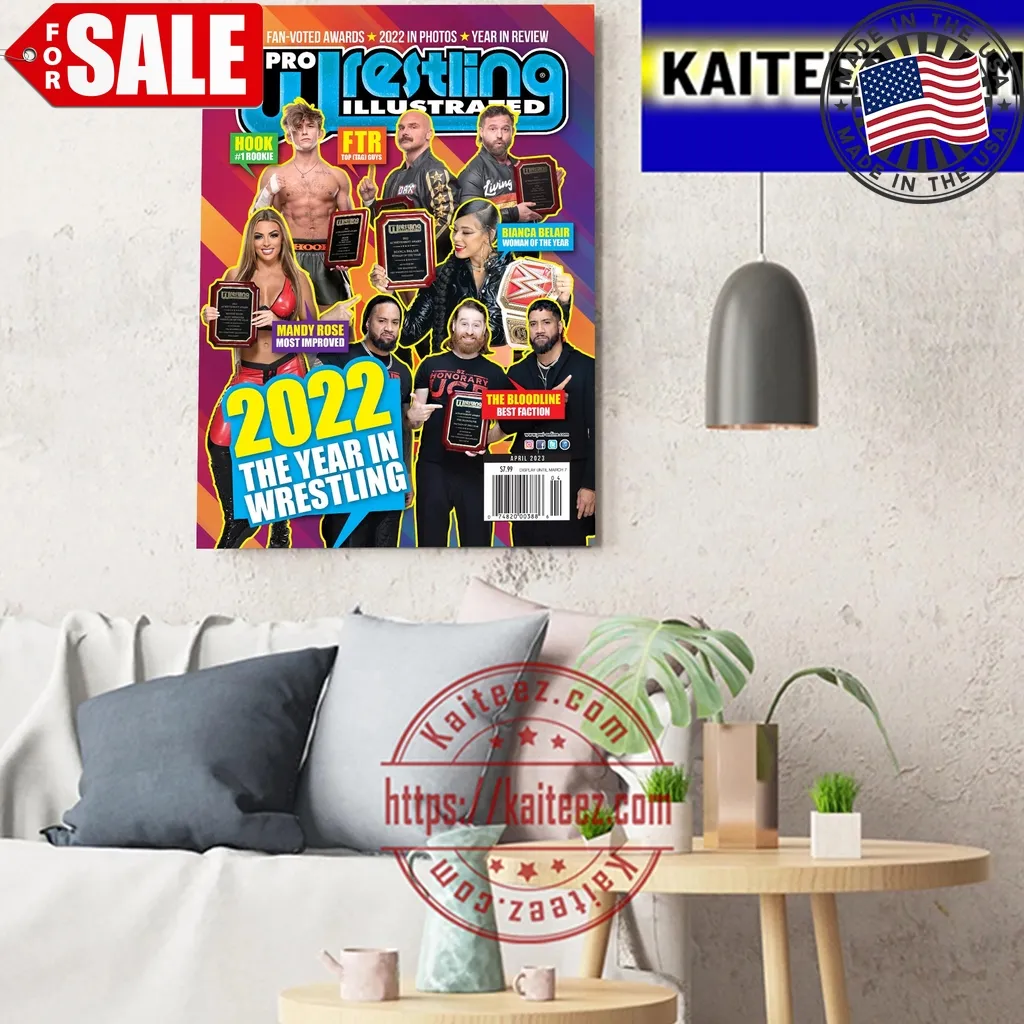 2022   2023 The Year In Wrestling Pro Wrestling Illustrated Art Decor Poster
