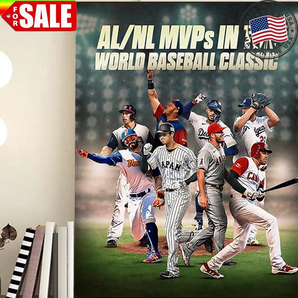 Al Nl Mvps In The World Baseball Classic Home Decor Poster