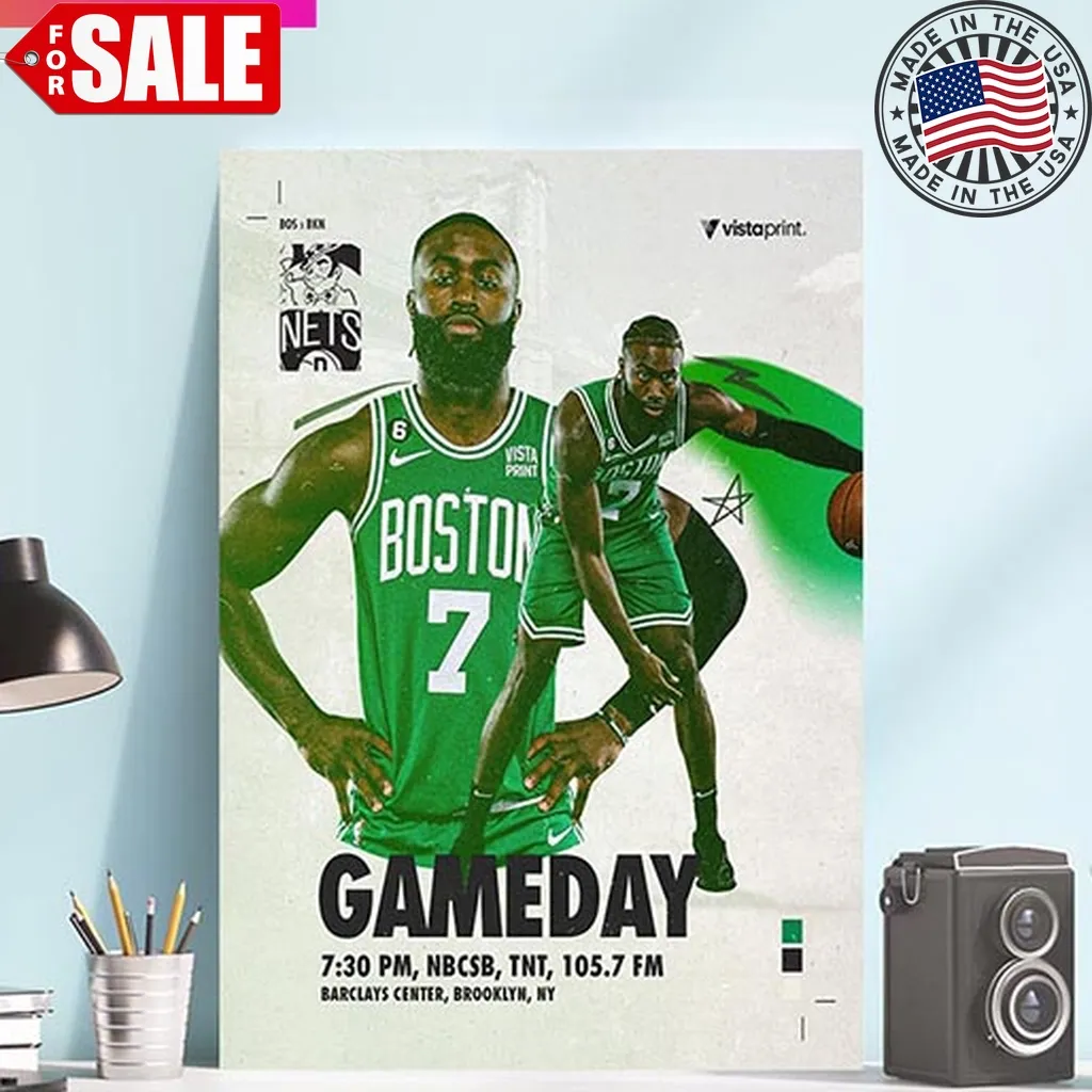 Boston Celtics Tonight At Brooklyn Nets Gameday Home Decorations Poster