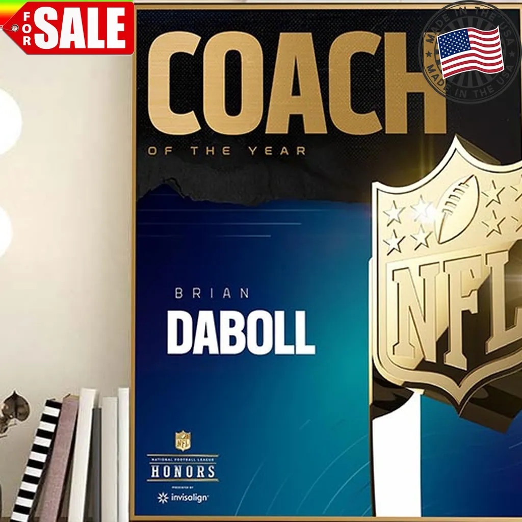 Brian Daboll Wins 2022   2023 Nfl Coach Of The Year Home Decor Poster