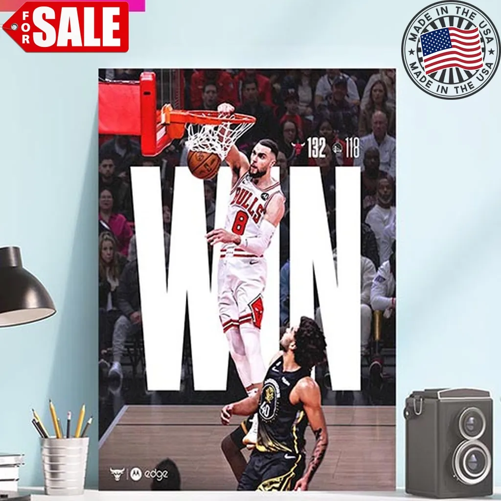Chicago Bulls Win With 132 Points A Dub Over The Dubs Home Decorations Poster