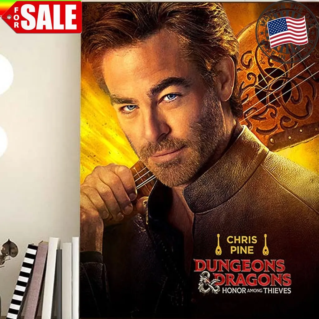 Chris Pine As Edgin The Bard In The Dungeons And Dragons Honor Among Thieves Home Decor Poster