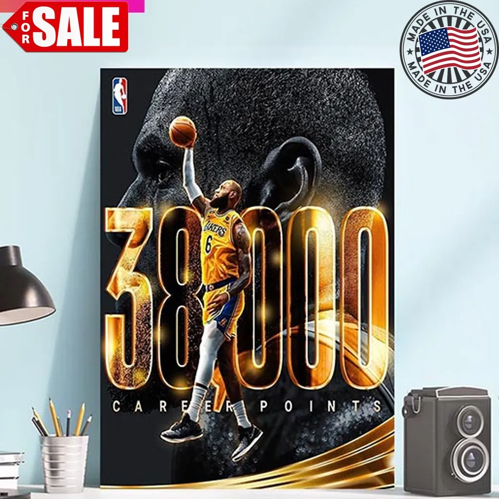 Oh Congratulations To Lebron James Is The Second Player In Nba History To Score 38K Career Points Home Decorations Poster Size up S to 4XL