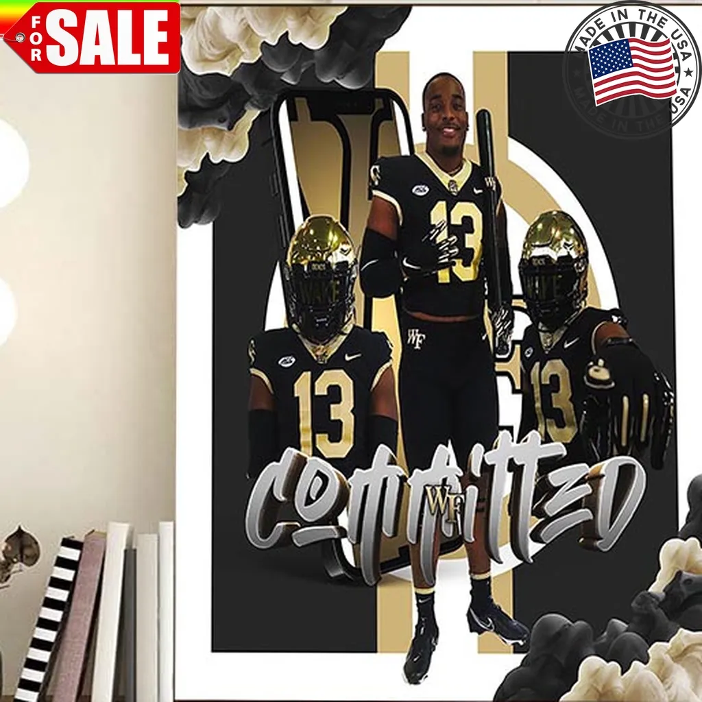 Jacob Roberts Committed Wake Forest Football Home Decor Poster