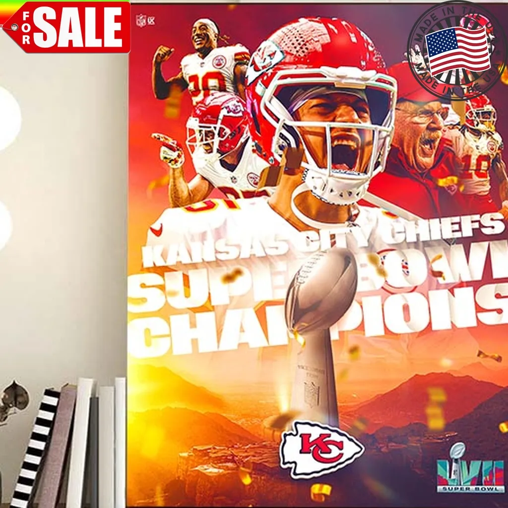 Kansas City Chiefs Champions Super Bowl Lvii Champs Home Decor Poster