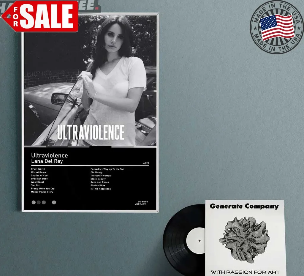Lana Del Rey Ultraviolence Poster Album Cover Poster