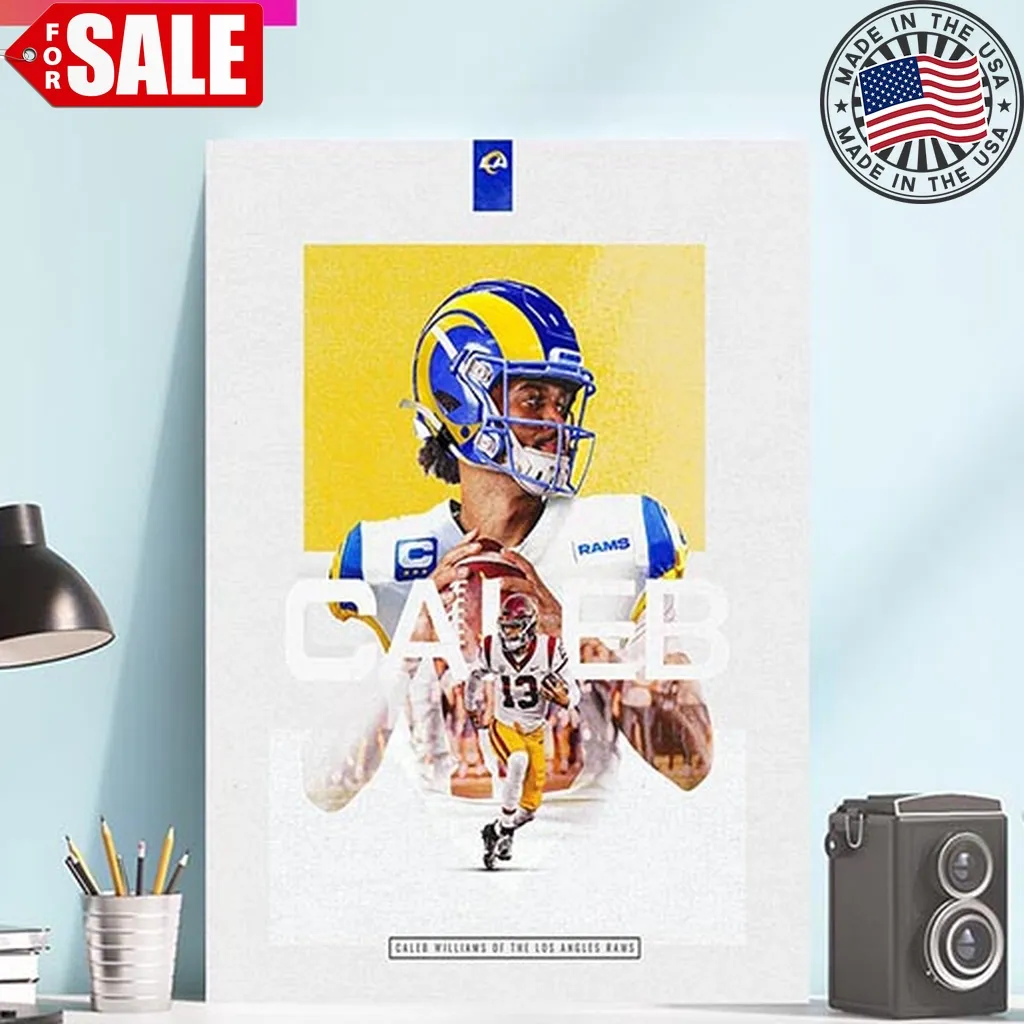 Los Angeles Rams Caleb Williams Home Decorations Poster
