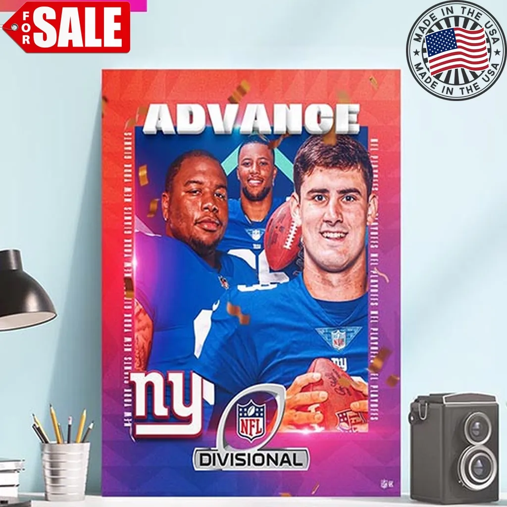 New York Giants Winner Nfl Divisional Advance Home Decorations Poster