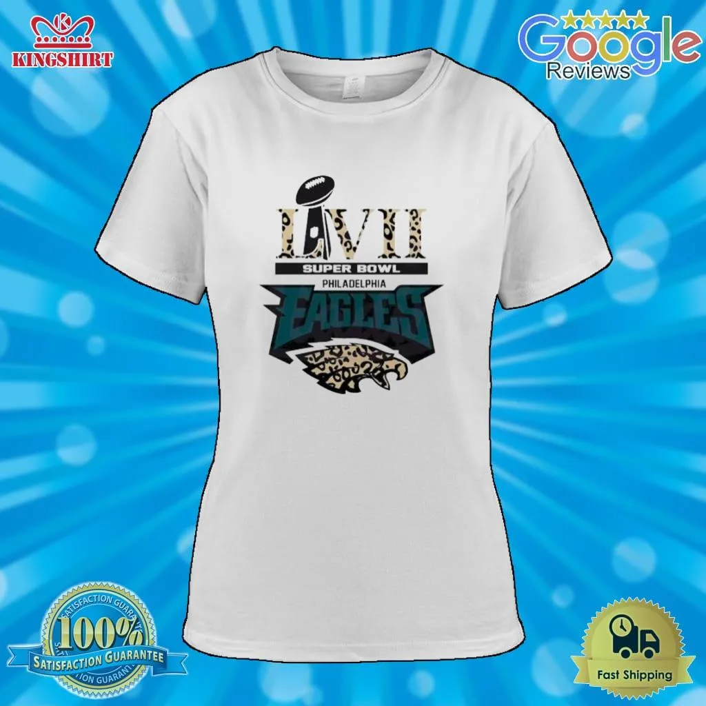 Super Bowl Lvii Philadelphia Eagles Logo Leopard Shirt Plus Size