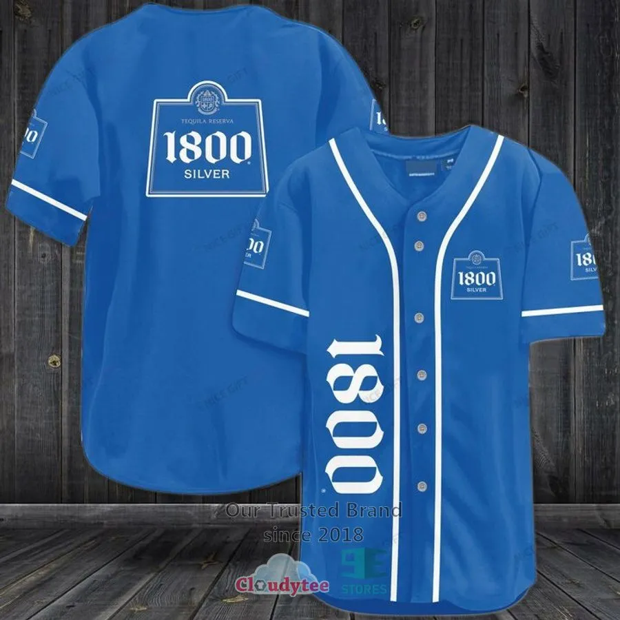 1800 Tequila Logo Blue Baseball Jersey Bluey Dad Shirt,Baseball
