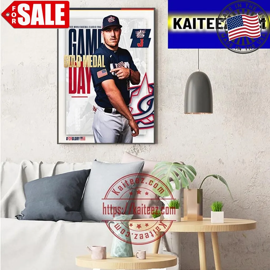 2023 World Baseball Classic Final Game Team Usa Vs Team Japan Art Decor Poster Canvas Trending