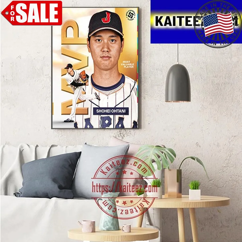 2023 World Baseball Classic Mvp Is Shohei Ohtani Art Decor Poster Canvas Trending