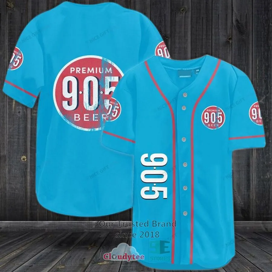 905 Premium Light Beer Logo Blue Baseball Jersey Bluey Dad Shirt,Baseball