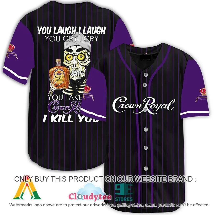 Achmed The Dead Terrorist You Laugh I Laugh You Take My Crown Royal I Kill You Baseball Jersey