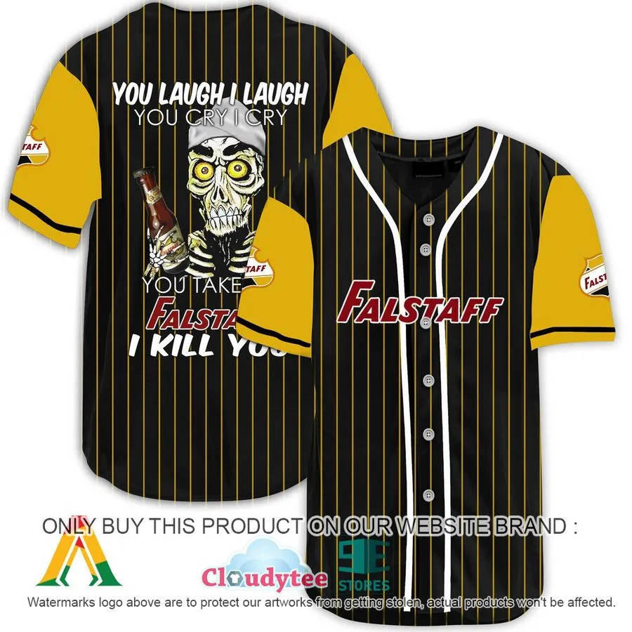 Achmed The Dead Terrorist You Laugh I Laugh You Take My Falstaff Beer I Kill You Baseball Jersey