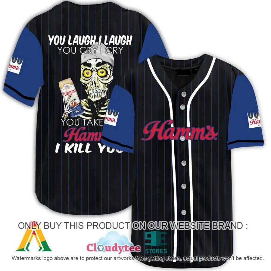 Achmed The Dead Terrorist You Laugh I Laugh You Take My Hamm's Beer I Kill You Baseball Jersey Trending