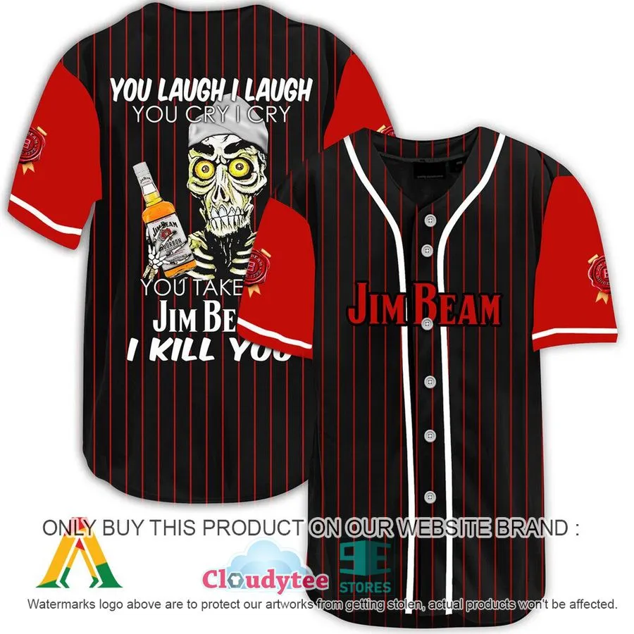 Achmed The Dead Terrorist You Laugh I Laugh You Take My Jim Beam I Kill You Baseball Jersey