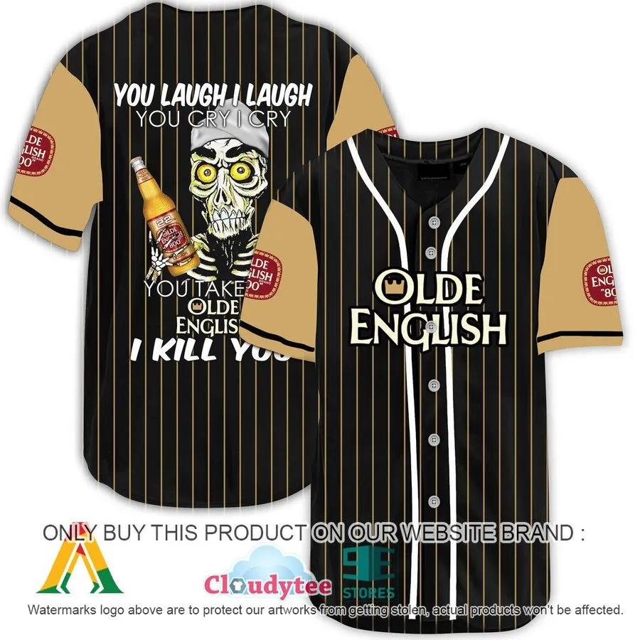 Achmed The Dead Terrorist You Laugh I Laugh You Take My Olde English 800 Beer I Kill You Baseball Jersey