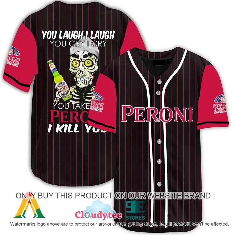 Achmed The Dead Terrorist You Laugh I Laugh You Take My Peroni Beer I Kill You Baseball Jersey