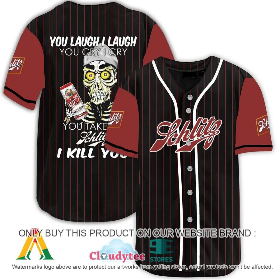 Achmed The Dead Terrorist You Laugh I Laugh You Take My Schlitz Beer I Kill You Baseball Jersey Trending