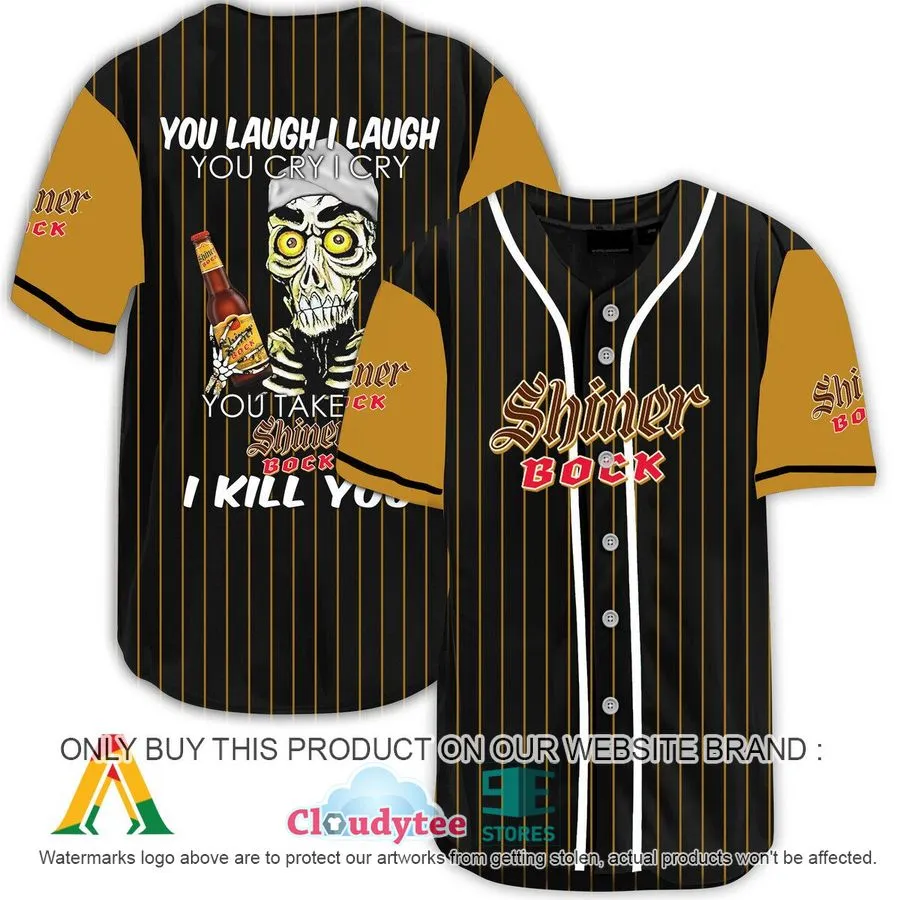 Achmed The Dead Terrorist You Laugh I Laugh You Take My Shiner Bock Beer I Kill You Baseball Jersey