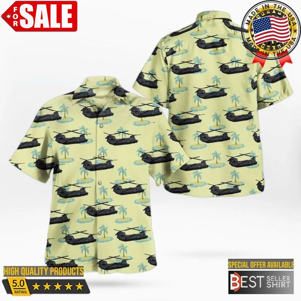 Aeronautica Militare Boeing Ch 47F Chinook Aircraft Hawaiian Shirt Mens Gift Under $50 Size up S to 5XL