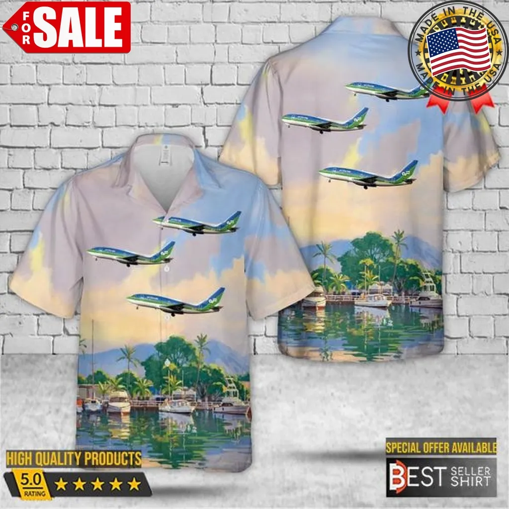 Air Florida Boeing 737 222 (Cn 19556 130) Aircraft Hawaiian Shirt Mens Gift Under $50 Unisex Tshirt