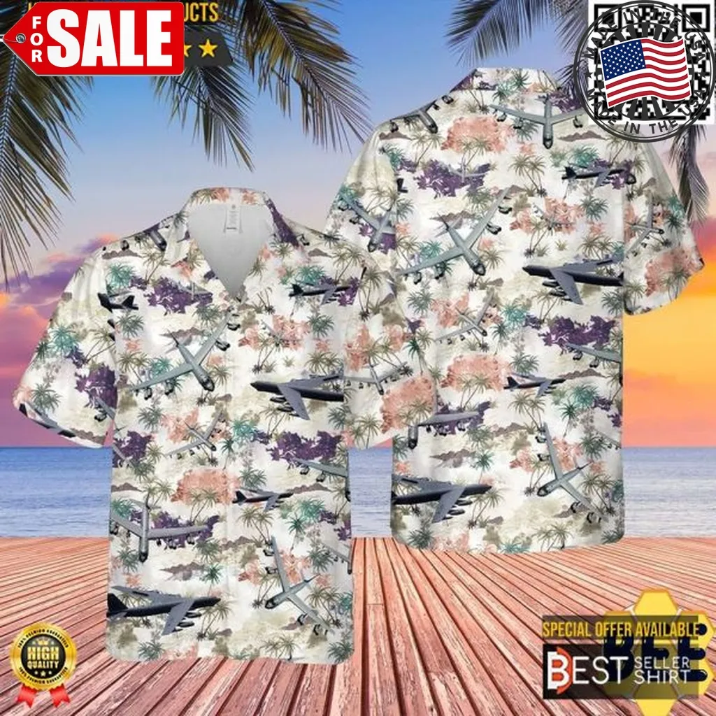 Air Force Boeing B52 Stratofortress Trending Aircraft Hawaiian Shirt Size up S to 5XL
