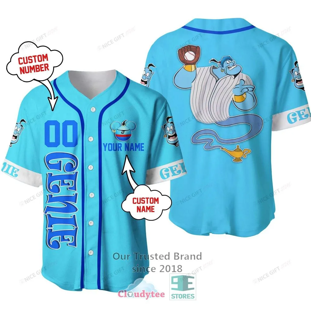 Aladdin Genie Personalized Baseball Jersey Shirt