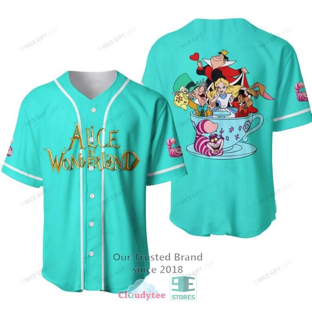 Alice In Wonderland Baseball Jersey Shirt